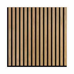 Panel acustico decorativo de madera 60 x 60 4 piezas color roble