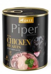 Dolina noteci piper chicken hearts with spinach - wet dog food - 800 g