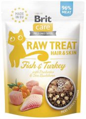 Brit care raw treat hair&skin fish with turkey - cat treats - 40g