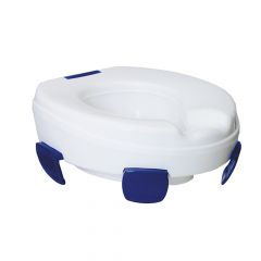 Sahag 580540 asiento de inodoro Tapa dura de inodoro Plástico Azul, Blanco