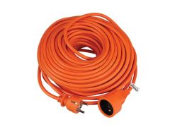Cable prolongador  - 40 m - color naranja - toma de tierra de espiga