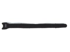 Bridas con cierre de gancho y bucle - color negro - 12.5 x 205 mm (10 uds.)