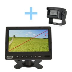 Kit de cámara trasera con monitor AHD de 7" + cámara 1080P Yatek para aparcamiento y otros usos AHD 1080P