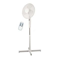 Elit fan with remote fr-16w 16 inch (40cm) stand fan, timer 7.5 hours, 3 fan speed, 3 wind mode white eu