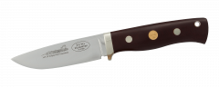 Cuchillo de Supervivencia de la Marca FallKniven HK9cxLmm, Fabricado en Cowry X, Hoja de 9 cm. Mango de Micarta en Color Marrón (Brown). Contiene Funda de Cuero.