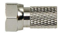 Conector f 2.5 mm macho plata/plata