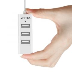 UNITEK Y-2146 hub de interfaz USB 2.0 480 Mbit/s Blanco