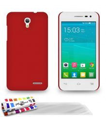 MUZZANO F841012 - Funda para Alcatel Pop S3, Incluye 3 Protecciones de Pantalla, Color Rojo