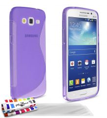 Muzzano F95581 - Funda para Samsung Galaxy Grand 2, incluye 3 protectores de pantalla, color violeta
