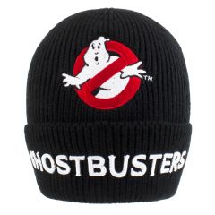 Ghostbusters - logo (unisex black beanie) one size