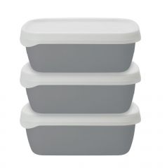 Eco stackable recycled food container set