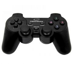 Esperanza EG102 mando y volante Negro USB 2.0 Gamepad Analógico/Digital PC, Playstation 3