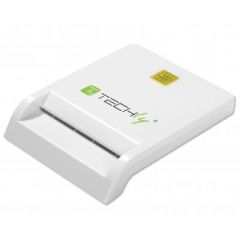 Techly Compact Smart Card Reader/Writer USB2.0 White I-CARD CAM-USB2TY lector de tarjeta inteligente Interior USB Blanco