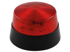 Lámpara estroboscópica con leds - color rojo - 12 vdc - ø 77 mm