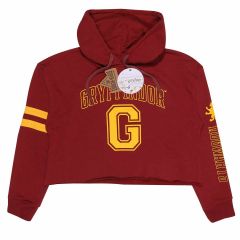 Superheroes inc. harry potter - college style gryffindor (unisex maroon cropped pullover) ex ex large