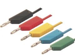 Cable de medición 4mm 100cm / verde (mln-sil 100/1)