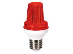 Mini lámpara led estroboscópica - casquillo e27 - 3 w - color rojo