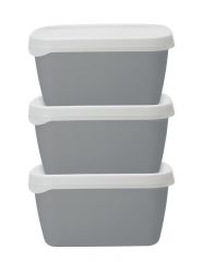 Eco stackable recycled food container set