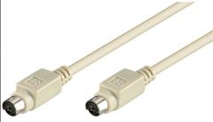 Microconnect PS/2 Cable (5m) M/M cable para video, teclado y ratón (kvm) Gris