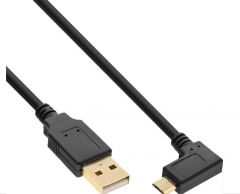 Micro usb cable, black, 0.5m