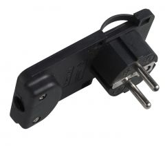 Microconnect PESCHPLUG-B adaptador de enchufe eléctrico Tipo F Negro