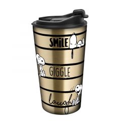 GEDA LABELS Coffee to go Snoopy Smile - Taza isotérmica (350 ml)
