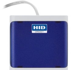 HID Identity OMNIKEY 5022 lector de tarjeta inteligente Interior Azul USB 2.0 - Lector de tarjetas de memoria (Interior, Azul, USB 2.0, Android, CE, FCC, UL, KCC, RCM, 59 mm)