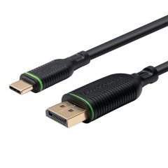 Microconnect MC-USBCDP05 adaptador de cable de vídeo 0,5 m USB Tipo C DisplayPort Negro