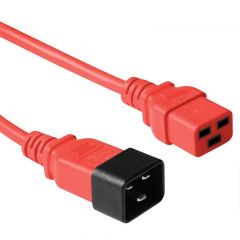Microconnect PE2019R09 cable de transmisión Rojo 0,9 m C20 acoplador C19 acoplador