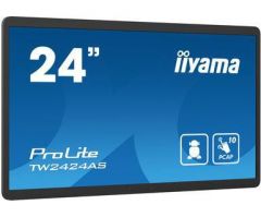 iiyama TW2424AS-B1 pantalla de señalización Pantalla plana para señalización digital 60,5 cm (23.8") Wifi 250 cd / m² 4K Ultra HD Negro Pantalla táctil Procesador incorporado Android 24/7