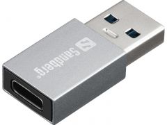 Sandberg USB-A to USB-C Dongle Aluminio