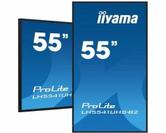 iiyama LH5541UHS-B2 pantalla de señalización Diseño de quiosco 138,7 cm (54.6") LCD 500 cd / m² 4K Ultra HD Negro Procesador incorporado 18/7