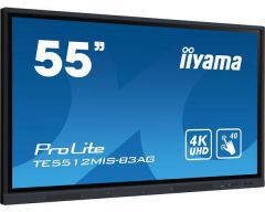 iiyama TE5512MIS-B3AG pantalla de señalización Diseño de quiosco 139,7 cm (55") LCD Wifi 400 cd / m² 4K Ultra HD Negro Pantalla táctil Procesador incorporado Android 8.0 18/7