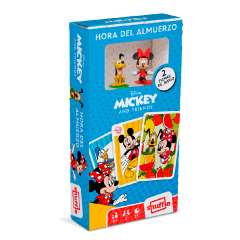 Shuffle Mickey and Friends- Hora del Almuerzo, Juego de Cartas Infantil con los más Famosos Personajes de Disney, 10025519