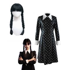 Ciao Wednesday Addams Disguise, Color Black, White, Talla M (11322.M)