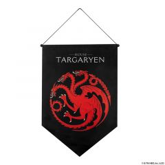 Cinereplicas Game of Thrones - Targaryen banderola de pared 100 * 55cm - Licencia Oficial