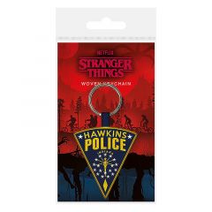 Pyramid Stranger Things: Hawkins Police Woven Keychain (Portachiavi) Ufficiale