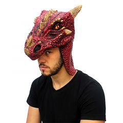 Accesorio de cabeza dragon rojo talla única