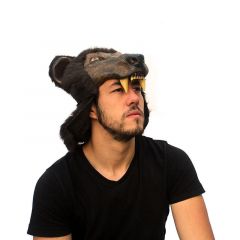 Accesorio de cabeza oso marrón talla única