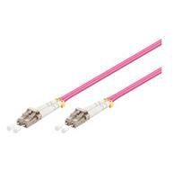Microconnect 7m LC/UPC-LC/UPC cable de fibra optica OM4 Violeta