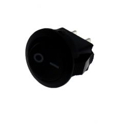 Interruptor unipolar empotrable basculante miniatura I - O Electro DH Cuerpo Negro y Tecla Negra 11.482.I 8430552110926