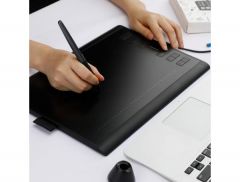HUION H1060P tableta digitalizadora Negro 5080 líneas por pulgada 250 x 160 mm USB