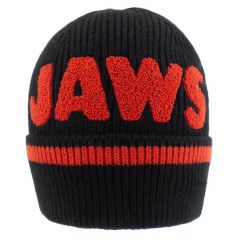 Jaws - logo (unisex black beanie) one size
