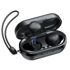 Joyroom earphone bluetooth true wireless bt 5.1 tws, aac, sbc, tws, hsp, hfp, a2dp, avrcp, black (jr-tl1-pro)