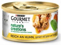 Gourmet gourmet nature's creation - comida húmeda para gatos - 85g