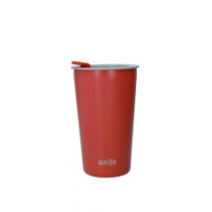 La cafetière pavia insulated travel mug, 400ml, red