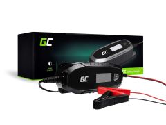Green Cell Charger for accumulators 6V 12V 4A with diagnostics function 6/12 V Negro