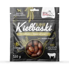 Syta micha great sausages with beef and seaweed - premio para perros - 100g