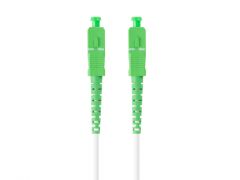Lanberg FO-SASA-SS21-0100-WH cable de fibra optica 10 m SC G.657.A2 Verde, Blanco