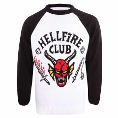 Stranger things - hellfire club (unisex knitted jumper) ex ex large